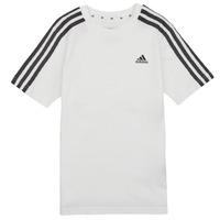 Abbigliamento Unisex bambino T-shirt maniche corte Adidas Sportswear 3S TEE Bianco / Nero