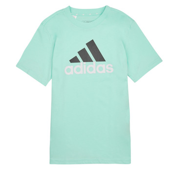 Abbigliamento Unisex bambino T-shirt maniche corte Adidas Sportswear BL 2 TEE Blu / Bianco / Nero