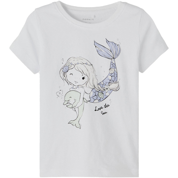 Abbigliamento Bambina T-shirt & Polo Name it T-SHIRT ZUZANO BAMBINA Bianco