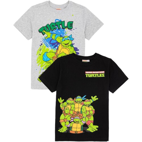 Abbigliamento Unisex bambino T-shirt maniche corte Teenage Mutant Ninja Turtles NS6983 Nero