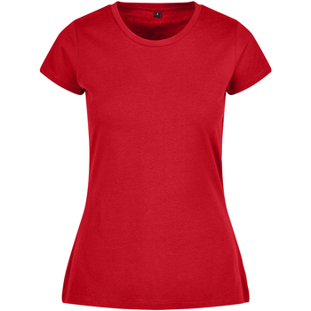 Abbigliamento Donna T-shirts a maniche lunghe Build Your Brand BB012 Rosso