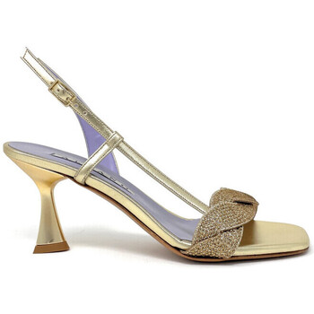 Scarpe Donna Sandali Albano sandalo platino con fascia intrecciata 3238 Bianco