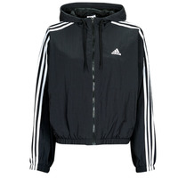 Abbigliamento Donna giacca a vento Adidas Sportswear 3S WV WB Nero / Bianco