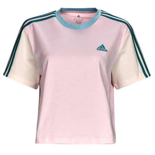 Abbigliamento Donna T-shirt maniche corte Adidas Sportswear 3S CR TOP Rosa