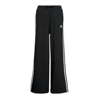 Abbigliamento Donna Pantaloni da tuta Adidas Sportswear 3S FT WIDE PT Nero / Bianco