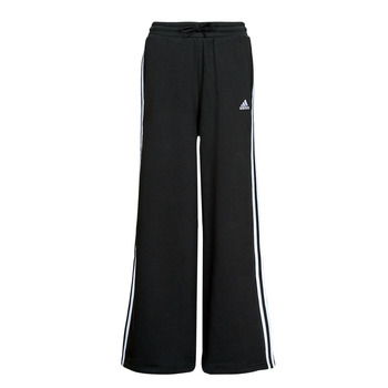 Abbigliamento Donna Pantaloni da tuta Adidas Sportswear 3S FT WIDE PT Nero / Bianco