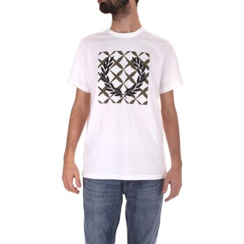 Abbigliamento Uomo T-shirt maniche corte Fred Perry M5627 Bianco