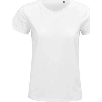 Abbigliamento Donna T-shirts a maniche lunghe Sols 3579 Bianco