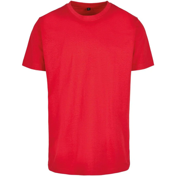 Abbigliamento Uomo T-shirts a maniche lunghe Build Your Brand BY004 Rosso