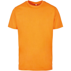 Abbigliamento Uomo T-shirts a maniche lunghe Build Your Brand BY004 Arancio