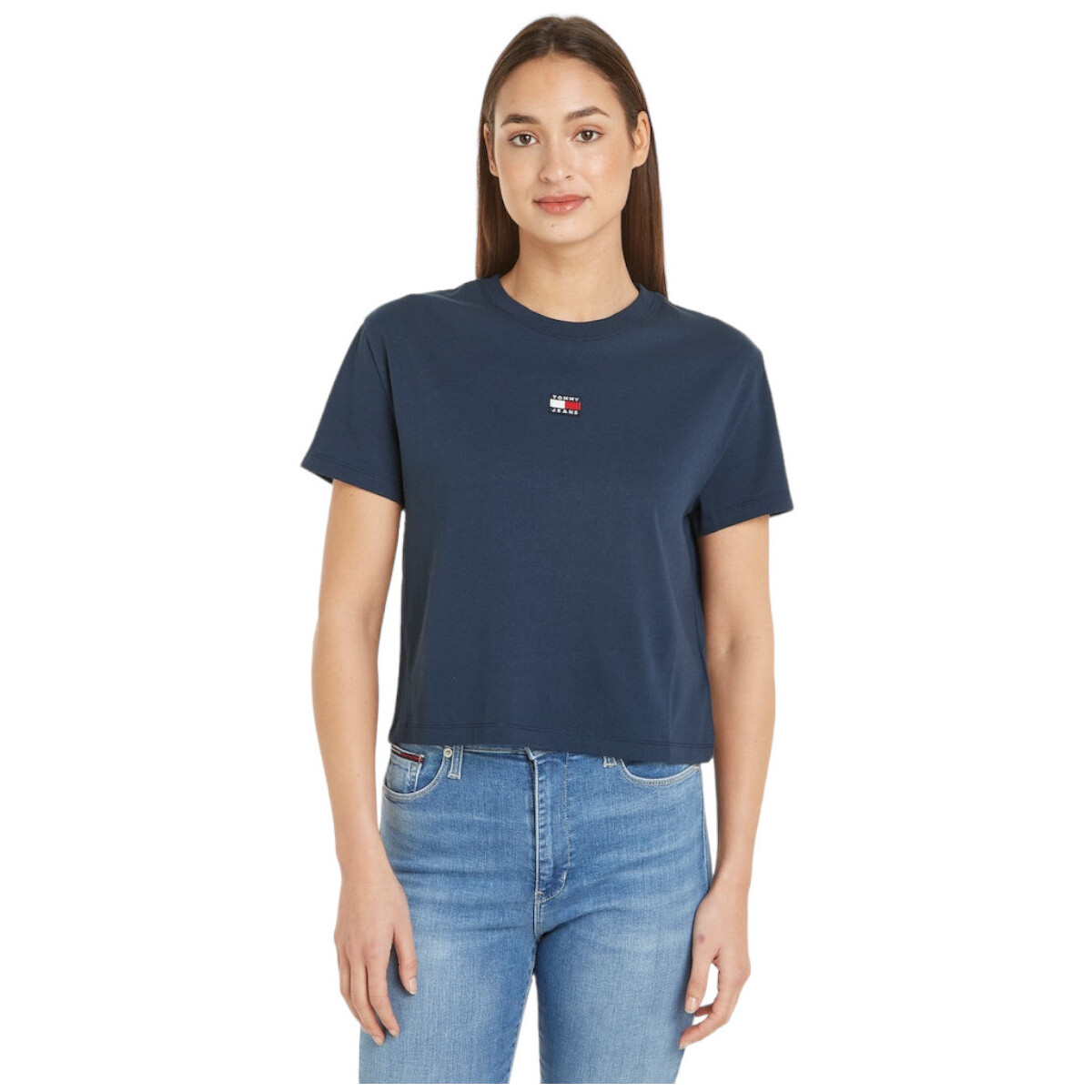 Abbigliamento Donna T-shirt maniche corte Tommy Jeans ATRMPN-39976 Blu