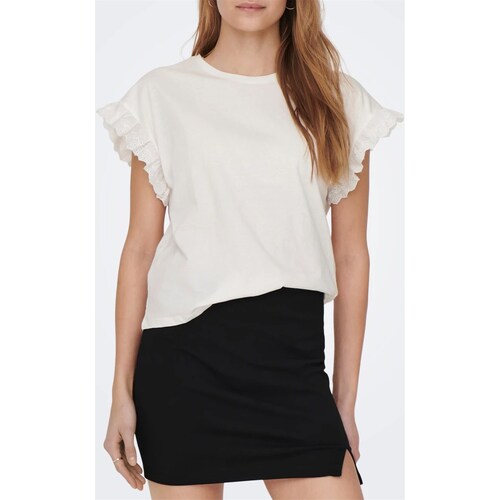 Abbigliamento Donna T-shirt maniche corte Only 15255618 Bianco