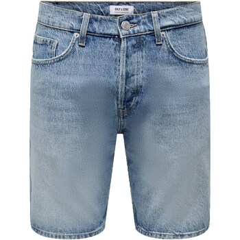 Abbigliamento Uomo Giacche in jeans Only&sons 22026092 Blu
