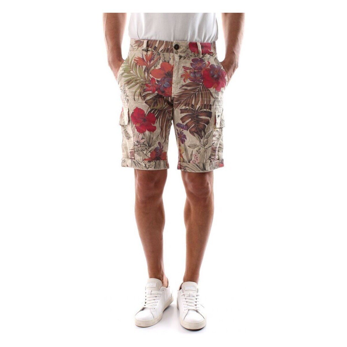 Abbigliamento Uomo Shorts / Bermuda Mason's CHILE BERMUDA - 2BE22146-985 ME30S79 FLOREAL Beige
