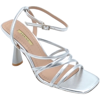 Scarpe Donna Sandali Malu Shoes Sandali donna pelle lucida argento tacco clessidra 10 cm fascet Multicolore