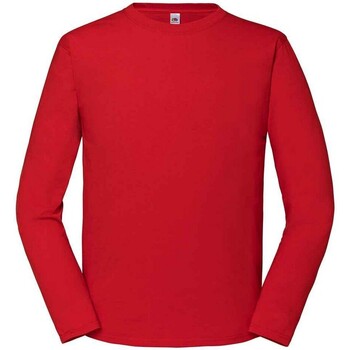 Abbigliamento Uomo T-shirts a maniche lunghe Fruit Of The Loom Iconic Rosso