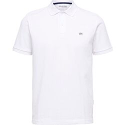 Abbigliamento Uomo T-shirt & Polo Selected 16087839 DANTE-BRIGHT WHITE Bianco