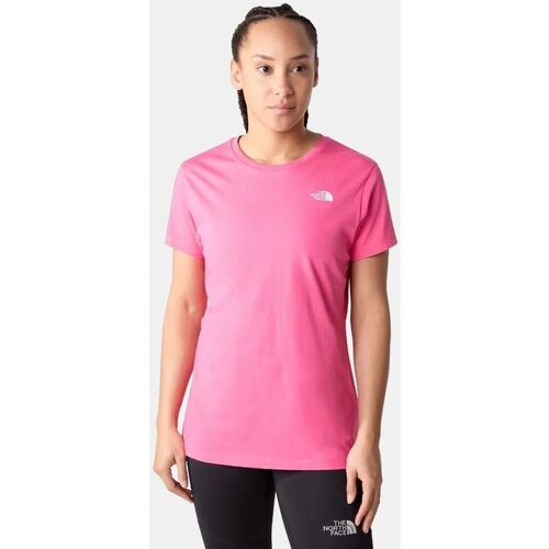 Abbigliamento Donna T-shirt & Polo The North Face NF0A4T1AN161 DOME TEE-PINK GLOW Rosa