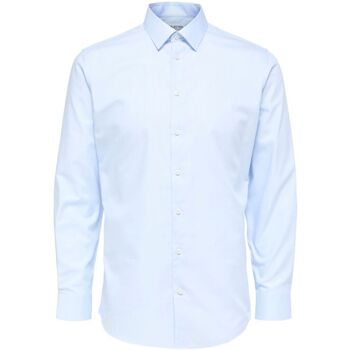 Abbigliamento Uomo Camicie maniche lunghe Selected 16080200 METHAN-LIGHT BLUE Blu