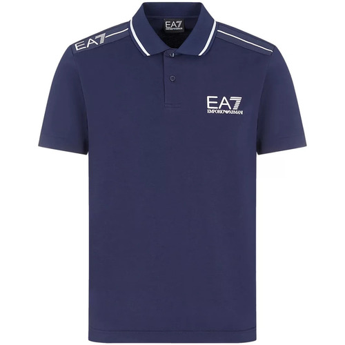 Abbigliamento Uomo T-shirt & Polo Ea7 Emporio Armani Polo EA7 3RPF20 PJ003Z Tennis Pro Uomo Blu scuro Blu