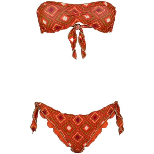 Abbigliamento Donna Costume / Bermuda da spiaggia Me Fui Costume da bagno Donna Bikini MF23-1523U Arancione Arancio