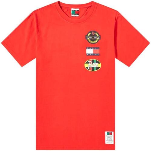 Abbigliamento Uomo T-shirt maniche corte Tommy Hilfiger Logo X Patta Rosso