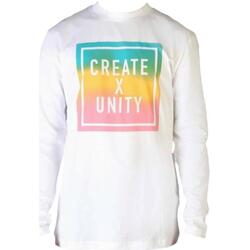 Abbigliamento T-shirts a maniche lunghe Tommy Hilfiger Logo Create X Unity Bianco