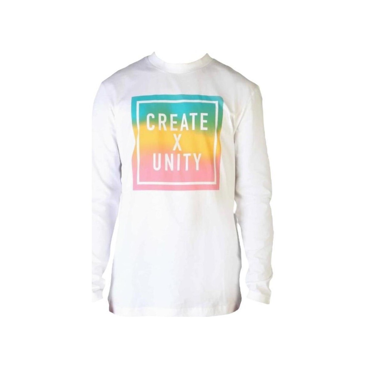 Abbigliamento T-shirts a maniche lunghe Tommy Hilfiger Logo Create X Unity Bianco