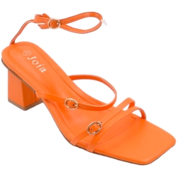 Scarpe Donna Sandali Malu Shoes Sandalo donna arancione con fascette regolabile con fibbia tacc Multicolore