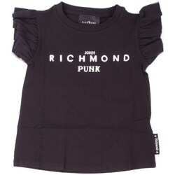Abbigliamento Bambina T-shirt maniche corte John Richmond RGP23070TS Nero