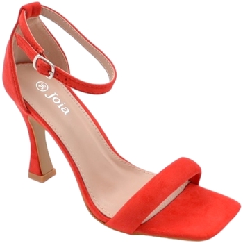 Scarpe Donna Sandali Malu Shoes Sandalo alto donna rosso in pelle scamosciata con fascia e tacc Multicolore