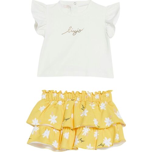 Abbigliamento Bambina Completi Liu Jo HNY COMP. T-SHIRT+GO Bianco