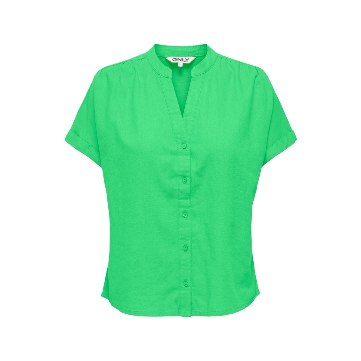 Abbigliamento Donna Top / Blusa Only Nilla-Caro Shirt S/S - Summer Green Verde