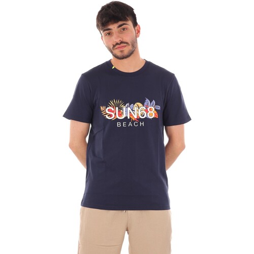 Abbigliamento Uomo T-shirt & Polo Sun68 131313 Navy