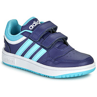 Scarpe Bambino Sneakers basse Adidas Sportswear HOOPS 3.0 CF C Blu / Turquoise