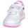 Scarpe Bambina Sneakers basse Adidas Sportswear HOOPS 3.0 CF C Bianco / Rosa