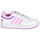 Scarpe Bambina Sneakers basse Adidas Sportswear HOOPS 3.0 K Bianco / Lila