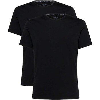 Abbigliamento Uomo T-shirt & Polo Calvin Klein Jeans 2P S/S Crew Neck Nero