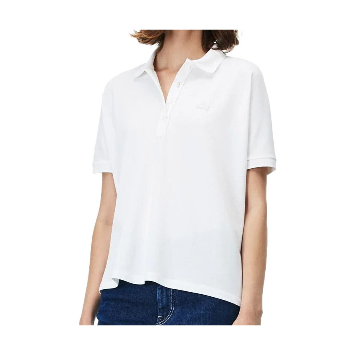 Abbigliamento Donna T-shirt & Polo Lacoste PF0103 Bianco