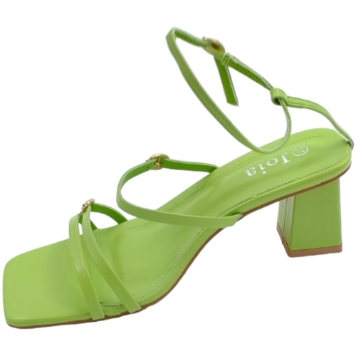Scarpe Donna Sandali Malu Shoes Sandalo donna verde con fascette regolabile con fibbia tacco ba Verde