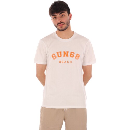 Abbigliamento Uomo T-shirt & Polo Sun68 131314 Bianco