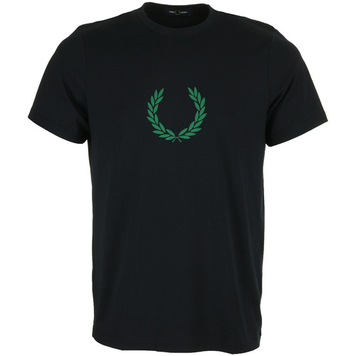 Abbigliamento Uomo T-shirt maniche corte Fred Perry Laurel Wreath Graphic Blu