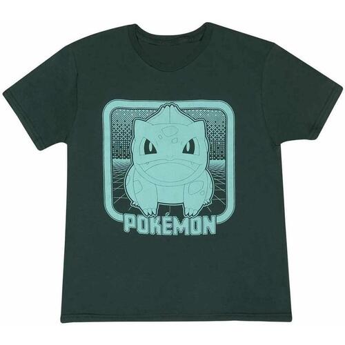 Abbigliamento Unisex bambino T-shirt maniche corte Pokemon HE1518 Verde