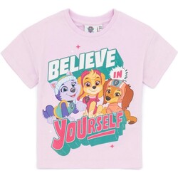 Abbigliamento Bambina T-shirts a maniche lunghe Paw Patrol Believe In Yourself Viola