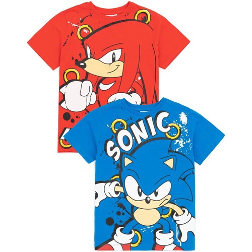 Abbigliamento Unisex bambino T-shirt maniche corte Sonic The Hedgehog NS7163 Rosso