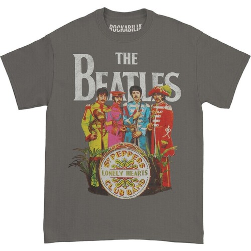 Abbigliamento T-shirts a maniche lunghe The Beatles Sgt Pepper Grigio