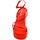 Scarpe Donna Tronchetti Malu Shoes Zeppa donna rosso in pelle chiusura alla caviglia fondo tono su Rosso