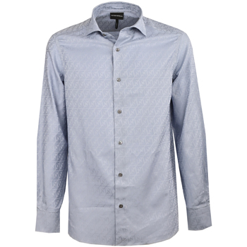 Abbigliamento Uomo Camicie maniche lunghe Emporio Armani 3r1c86_1k0dz-f748 Blu