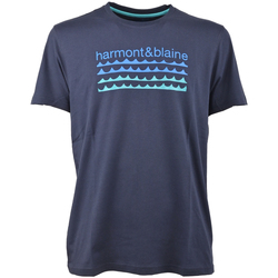 Abbigliamento Uomo T-shirt maniche corte Harmont & Blaine irj201021055-801 Blu