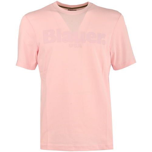 Abbigliamento Uomo T-shirt maniche corte Blauer 23sbluh02094_004547-545 Rosa